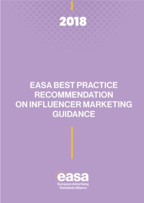 EASA Best Practice Recommendation on Influencer Marketing 2023