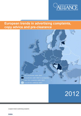 2012 European Trends in Advertising Complaints, Copy Advice and Pre-clearance