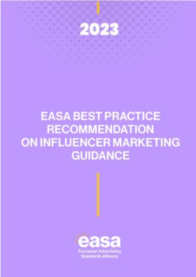 EASA Best Practice Recommendation on Influencer Marketing 2023