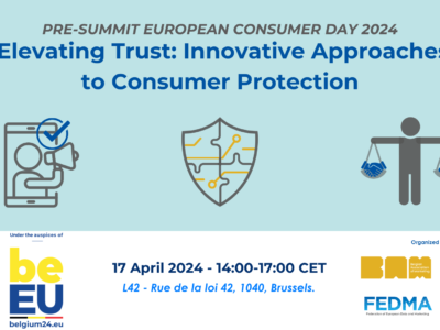 2024年夏季欧洲消费者日前“提升信任：消费者保护的创新方法”